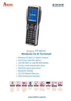 Argox PT-6010 Teknik &Ouml;zellikler
