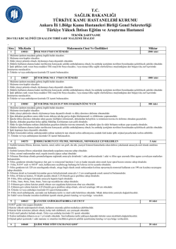 T.C. SAĞLIK BAKANLIĞI T&Uuml;RKİYE KAMU HASTANELERİ KURUMU