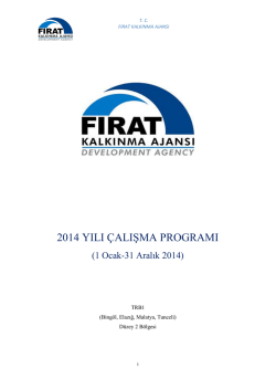 2014 yılı çalışma programı