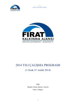 2014 yılı &ccedil;alışma programı