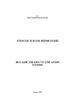 Bulaşık yıkama ve çöp atımı