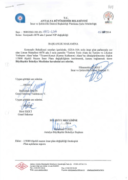 Gündemin 101.Maddesi - Antalya Belediyesi