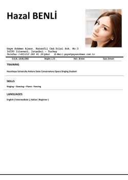 Hazal BENLİ - Gaye S&ouml;kmen Ajans