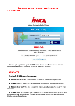 inka online mutabakat takip sistemi
