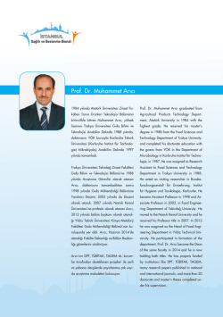 Prof. Dr. Muhammet Arıcı