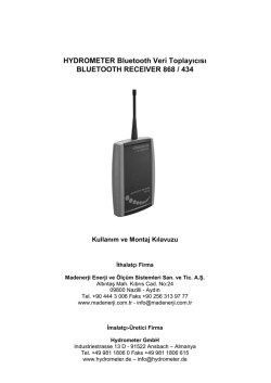 BLUETOOTH RECEIVER Kullanım Kılavuzu