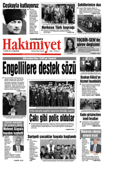 29 ekim.qxd - &Ccedil;orum Hakimiyet Gazetesi
