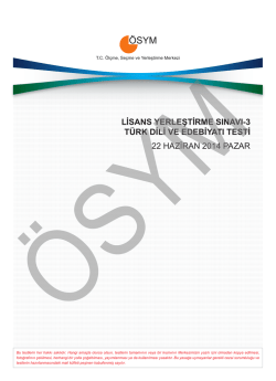 Türk Dili ve Edebiyatı