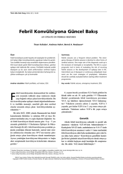 PDF İndir - T&uuml;rkiye Aile Hekimliği Dergisi