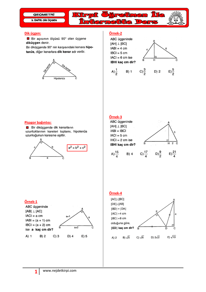 1 Www Nejdetkirpi Com Dik Ucgen