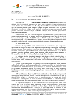 Fesih sonrası iş ve işlemler - &Ccedil;evre ve Şehircilik Bakanlığı