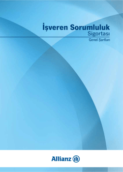 İşveren Mali Sorumluluk Sigortası Genel Şartları i&ccedil;in