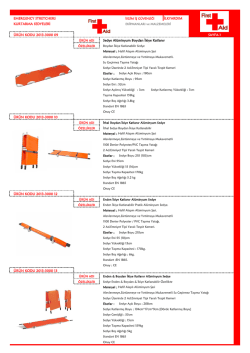 İlk Yardım Sedyeleri