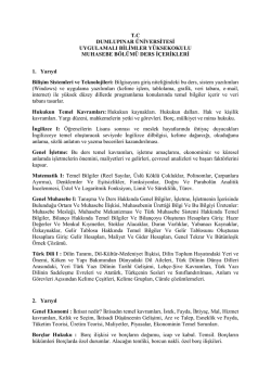 T.C DUMLUPINAR &Uuml;NİVERSİTESİ UYGULAMALI