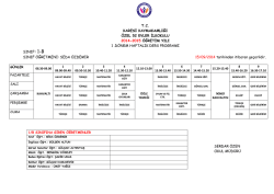 1.b sınıfı - 52 Evler İlkokulu