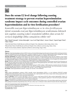 Does the serum E2 level change following coasting