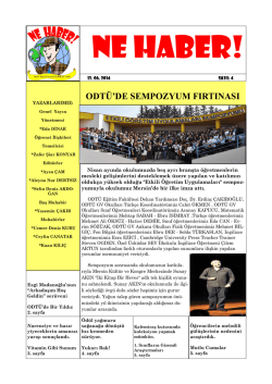 Sayı 4 - ODT&Uuml; Geliştirme Vakfı Okulları