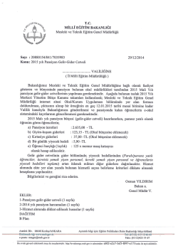 bakanlık emri için tıklayınız. - eskişehir il millî eğitim müdürlüğü