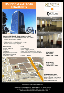 HARMANCI GİZ PLAZA KİRALIK OFİS