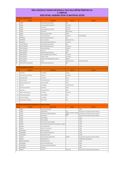 &ouml;zel k&uuml;&ccedil;&uuml;kyalı tekden ortaokulu 2013-2014