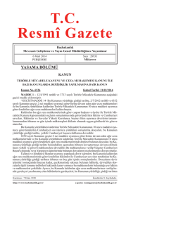 T.C. Resm&icirc; Gazete