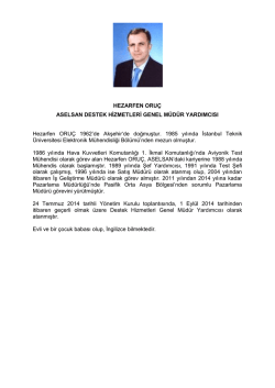 HEZARFEN ORU&Ccedil; ASELSAN DESTEK HİZMETLERİ GENEL