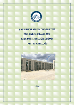 &ccedil;ankırı karatekin &uuml;niversitesi m&uuml;hendislik fak&uuml;ltesi gıda m&uuml;hendisliği