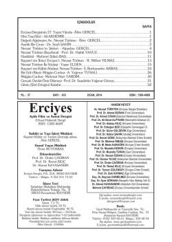 Erciyes Dergisi