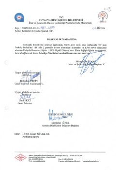 G&uuml;ndemin 103.Maddesi - Antalya Belediyesi