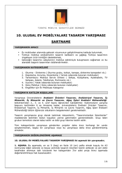 10. ULUSAL EV MOBİLYALARI TASARIM