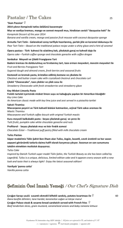 Pastalar / The Cakes