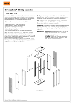 UniversalLine dikili tip kabinetler