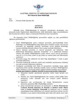 T.C. ULAŞTIRMA, DENİZCİLİK VE HABERLEŞME BAKANLIĞI Sivil