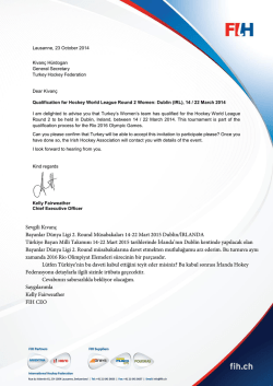 davet mektubu - Türkiye Hokey Federasyonu
