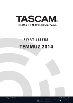 Tascam fiyat listesi 2014 son