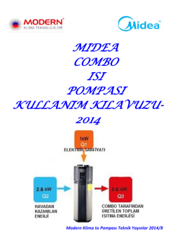 Midea Combo Isı Pompası Kullanım Kılavuzu