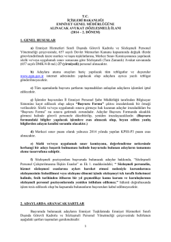 2014 &ndash; 2. d&ouml;nem - Emniyet Genel M&uuml;d&uuml;rl&uuml;ğ&uuml;