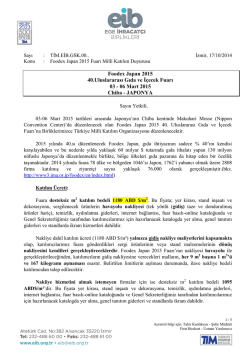 Turk&ccedil;e Antetli Kağıt - Ege İhracat&ccedil;ı Birlikleri