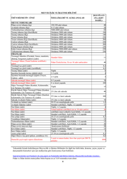 &uuml;retme / işletme ve meyvecilik b&ouml;l&uuml;m&uuml; &uuml;r&uuml;n /analiz ve hizmetleri