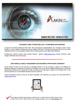 Yurtdışında Yaşam: Oturum koşulları ve yatırım imkanları konferansı