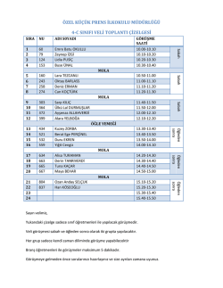 4-C - &Ouml;zel K&uuml;&ccedil;&uuml;k Prens İlk&ouml;ğretim Okulu