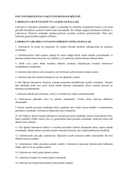 2013-2014 ege &uuml;niversitesi fen fak&uuml;ltesi biyoloji b&ouml;l&uuml;m&uuml; laboratuvar