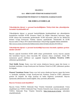 (KA1) i&ccedil;in Sık&ccedil;a Sorulan Sorular