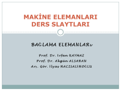 Bağlama Elemanları - Mehmet Adem Yıldız