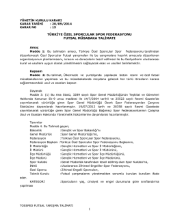 OCR Document - T&uuml;rkiye &Ouml;zel Sporcular Spor Federasyonu