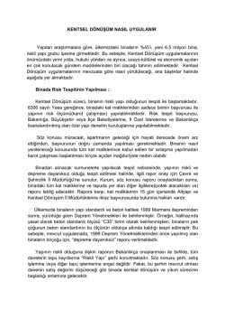 Kentsel D&ouml;n&uuml;ş&uuml;m Nasıl Uygulanır?