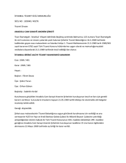 Esas Sözleşme - Anadolu Cam