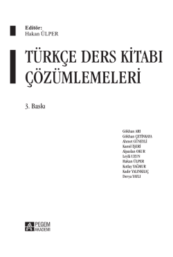 türkçe ders kitabı çözümlemeleri