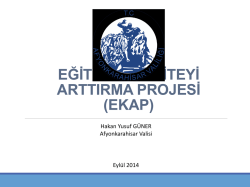 eğitimde kaliteyi arttırma projesi