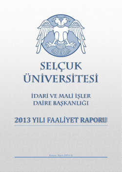 2014 - Sel&ccedil;uk &Uuml;niversitesi